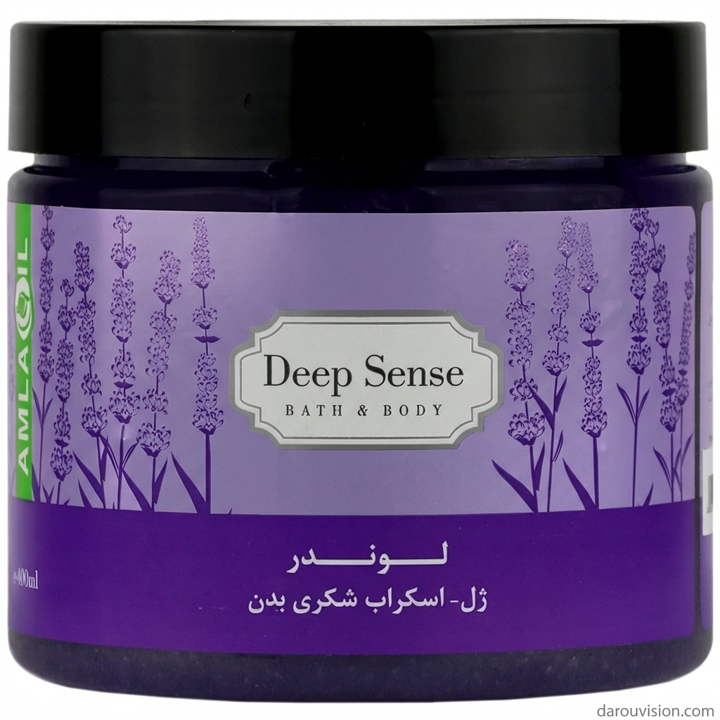 ژل اسکراب شکری بدن لوندر دیپ سنس